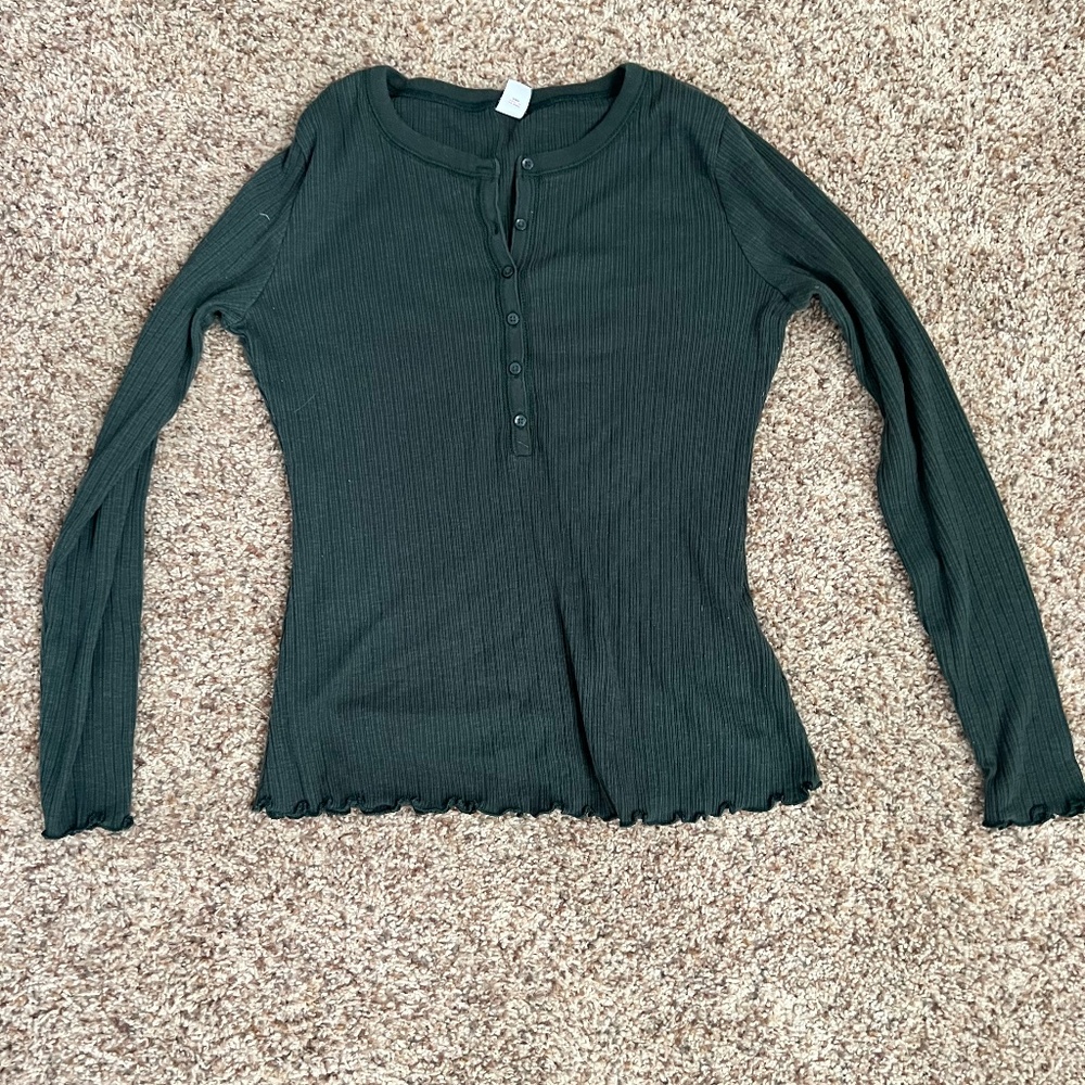 Old Navy Henley Long Sleeve Tee